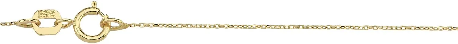 100% 14k Real Gold Necklace for Women | Dainty Charm Alphabet Name Letter Initial Necklaces for Women | Custom Pendant Jewelry for Her | Birthday Gifts for Women & Girls | 18''