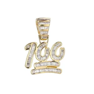 100 Baguette Pendant