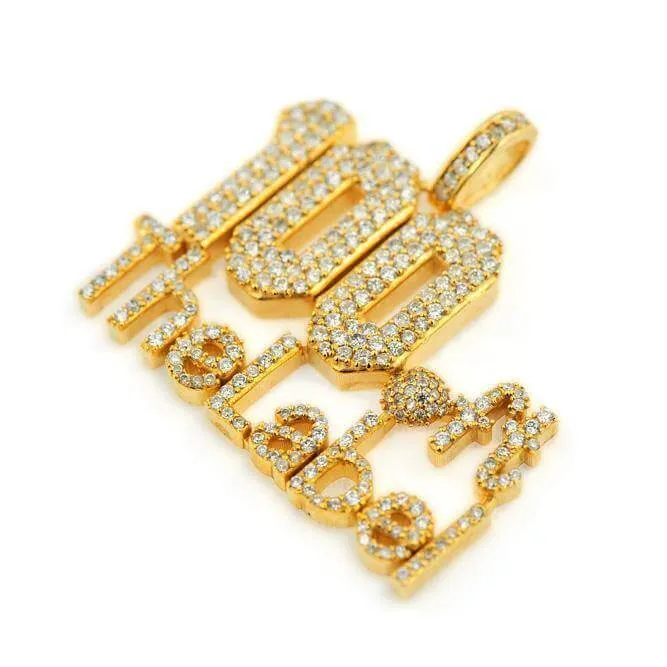 100 ft The Label Diamond Pendant