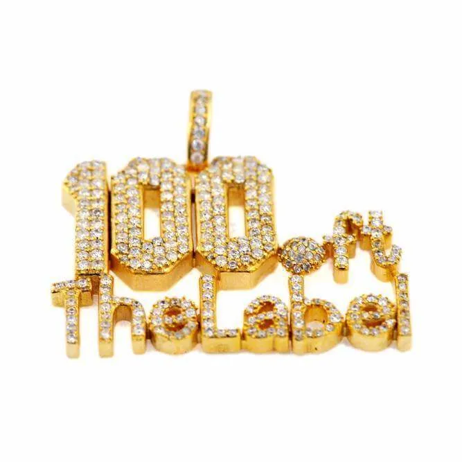 100 ft The Label Diamond Pendant