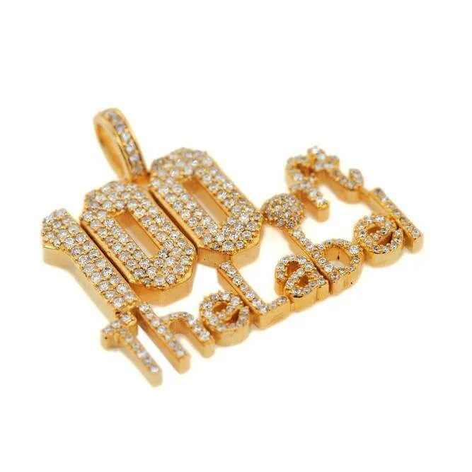 100 ft The Label Diamond Pendant