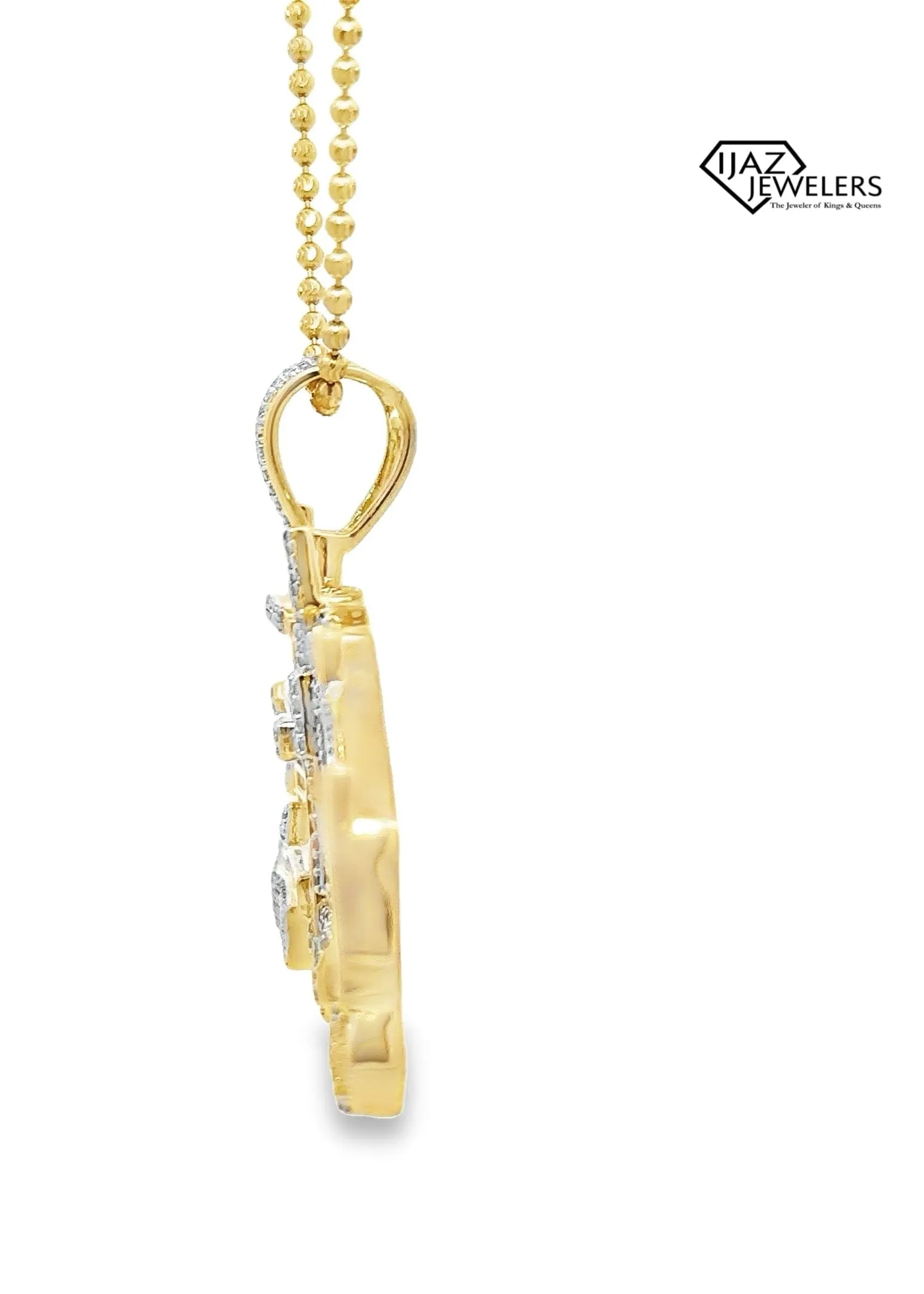 10K Gold 2.50 CTW EGL Certified Diamond Big Rig Charm