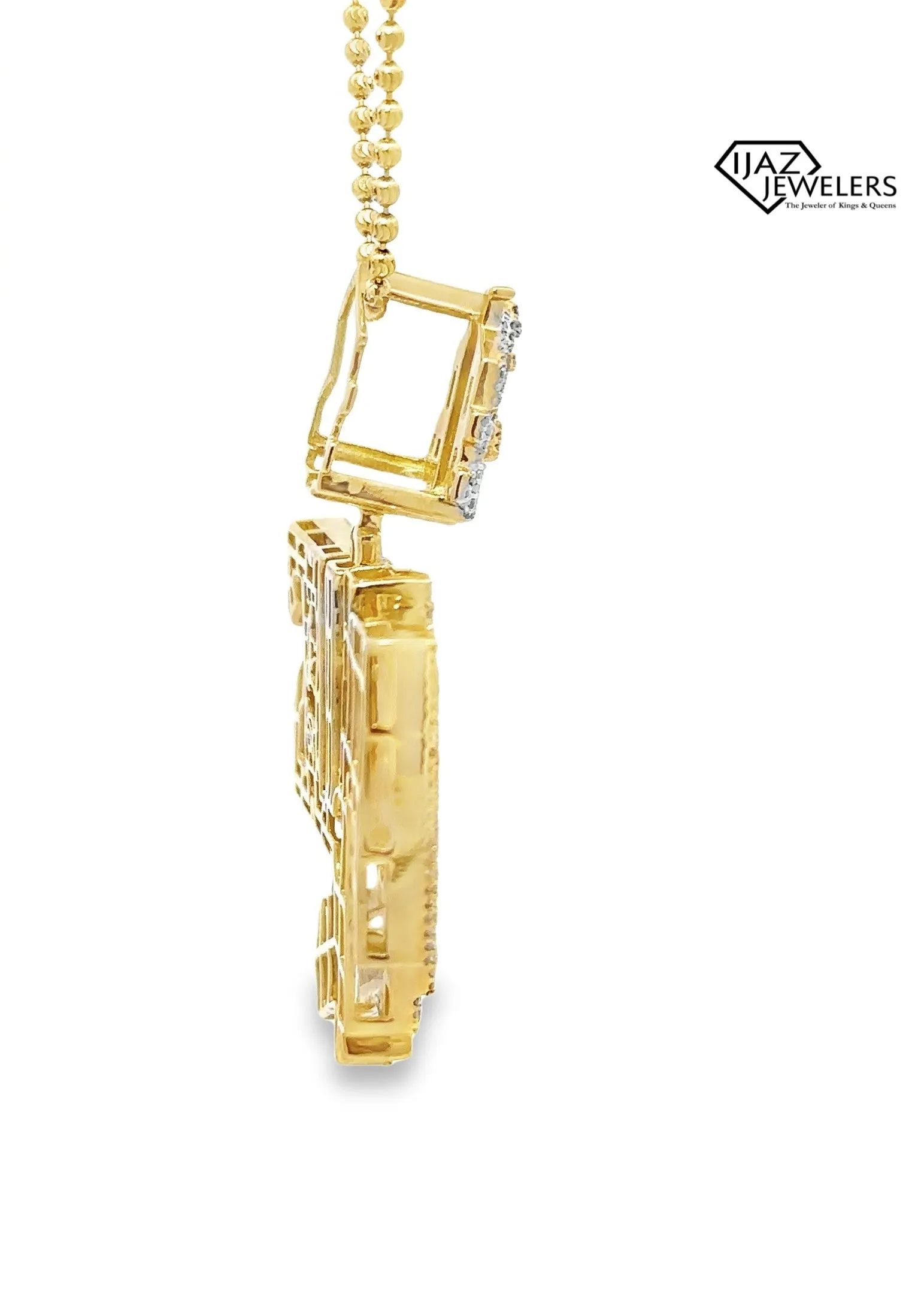10K Gold 3.20 CTW Diamond Plug Charm