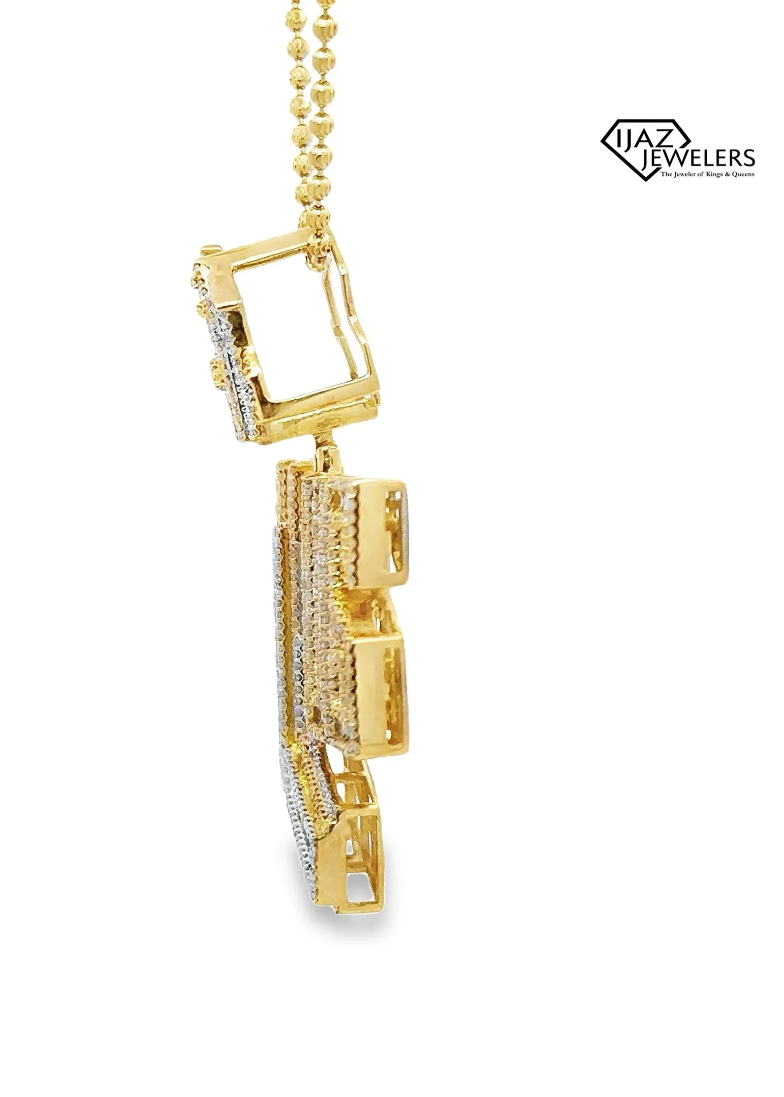 10K Gold 3.20 CTW Diamond Plug Charm
