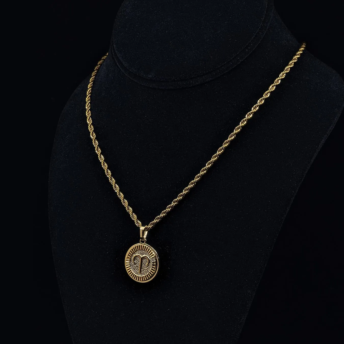 18k Gold Plated Zodiac Necklace & Pendant - Gold Necklace for Women & Men, Tarnish & Water Resistant, Birthday Gifts for Women & Men