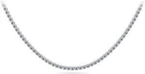 35 Ct. Avariah 14k Solid Yellow Gold Natural Round Brilliant Shape Timeless Dreams Riviera Diamond Necklace 20" (F-G Color, SI1-SI2 Clarity)