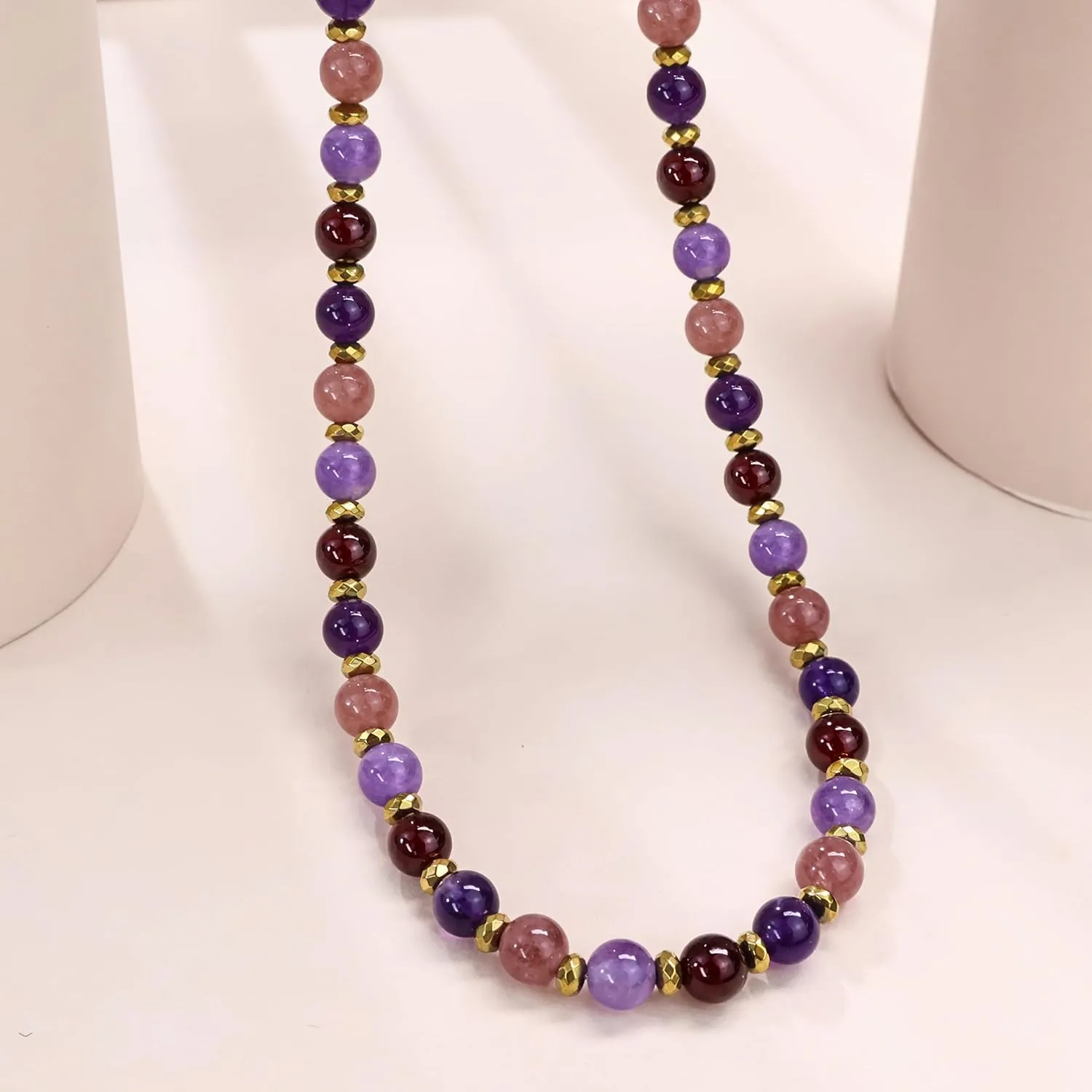 3PCS Colorful/BOHO Jewelry Sets for Women,Natural Genuine Stone Beaded Necklace Bracelet Set,Beaded Drop Earring for Women,Stunning Gemstones Pastel Beaded Set,Dainty Cute Jewelry Set Gifts