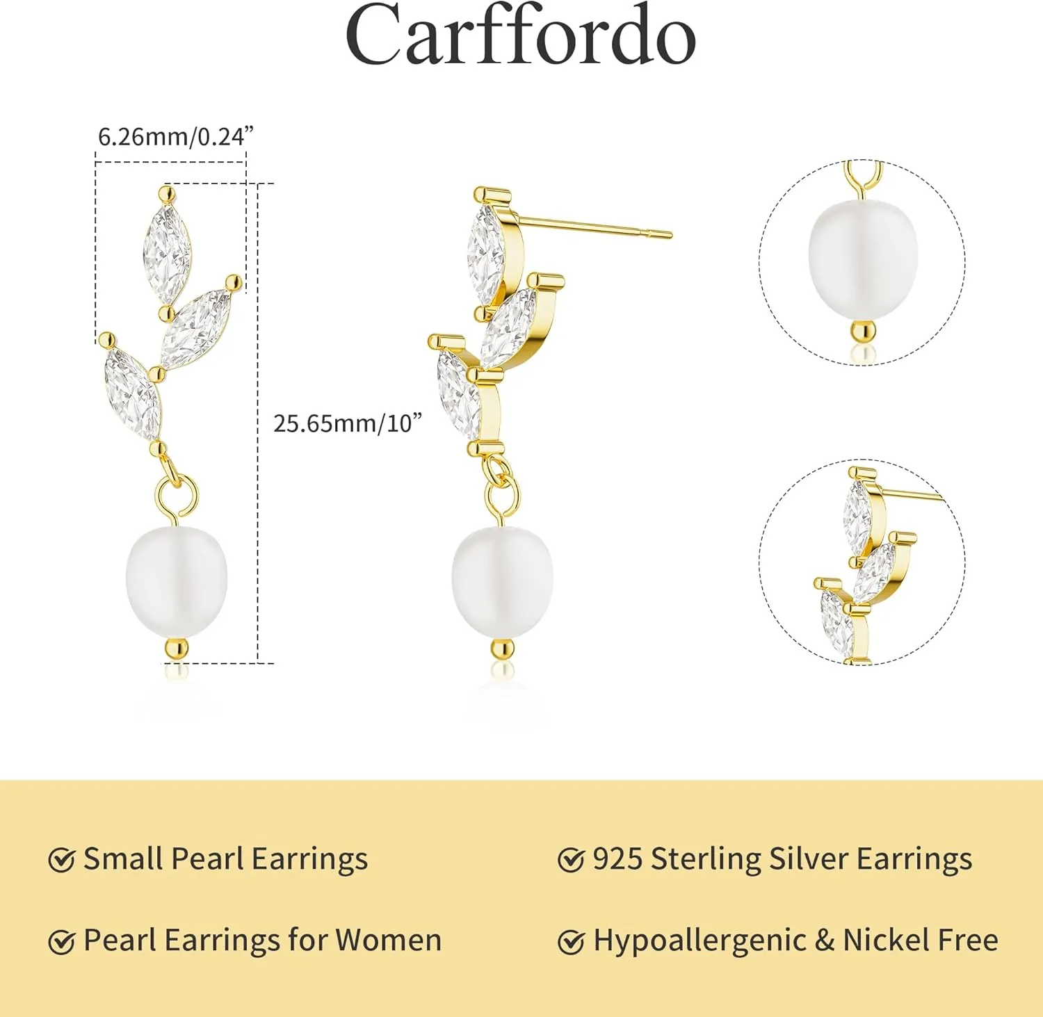 6 Pairs Gold Hoop Earrings Set for Women - 14K Gold Plated Hypoallergenic Huggie Hoops Earring Lightweight Chunky Open Earrings Trendy Jewelry Dainty Gift