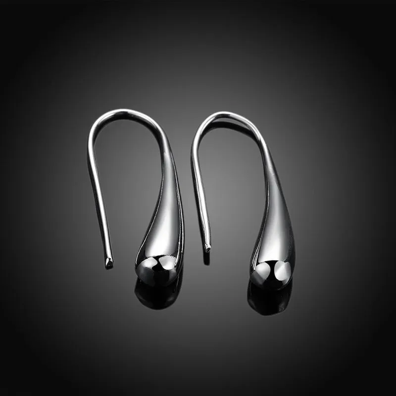 925 Silver  Teardrop/Water drop/Raindrop Dangle Earrings
