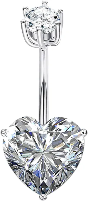 925 Sterling Silver 14G Belly Button Rings Clear CZ Navel Rings Body Piercing Jewelry
