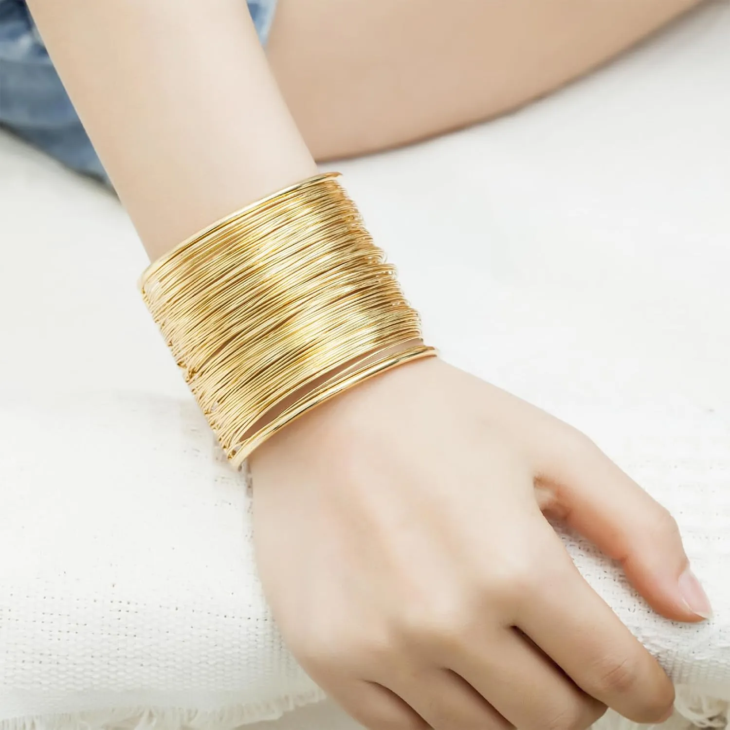 Arm Cuff Upper Arm Jewelry Bangle Cuff Bracelets for Women Turquoise Pearl Beaded Armband Vintage Summer Jewelry Party Halloween Costumes Women 2024