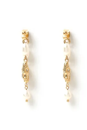ARMS OF EVE MIMI PEARL & GOLD EARRINGS - GOLD PLATED