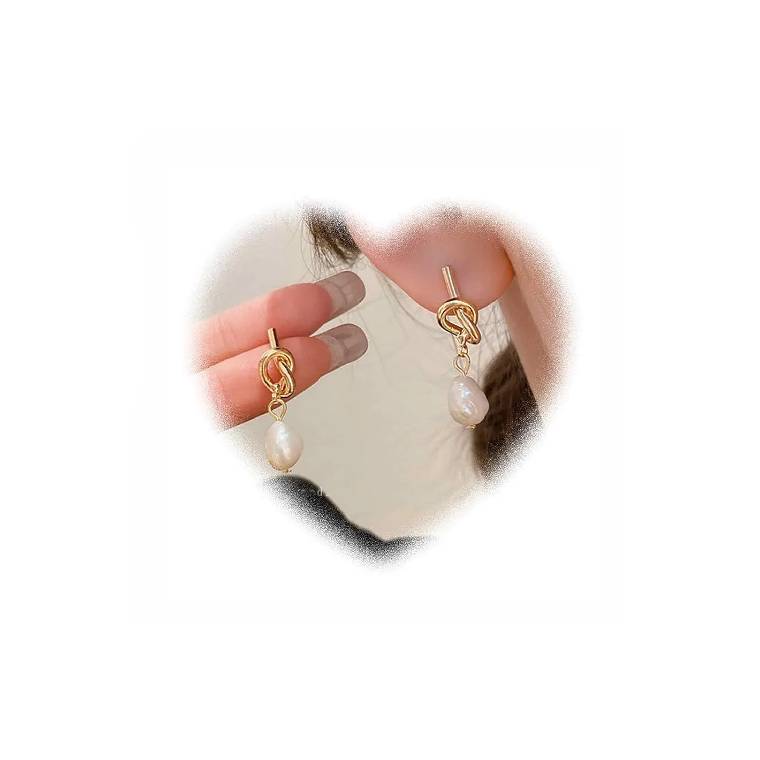 Boho Pearl Drop Earrings Pearl Dangle Earrings Gold Pearl Bead Earrings Wedding Pearl Earrings Jewelry for Women and Girls Gifts