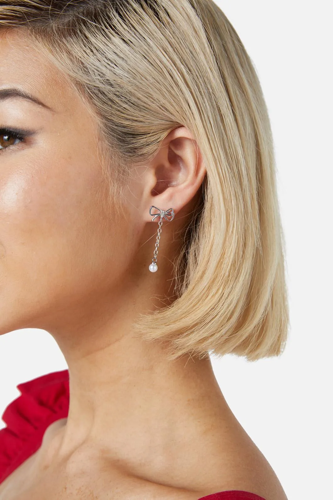 Bow Drop Earrings