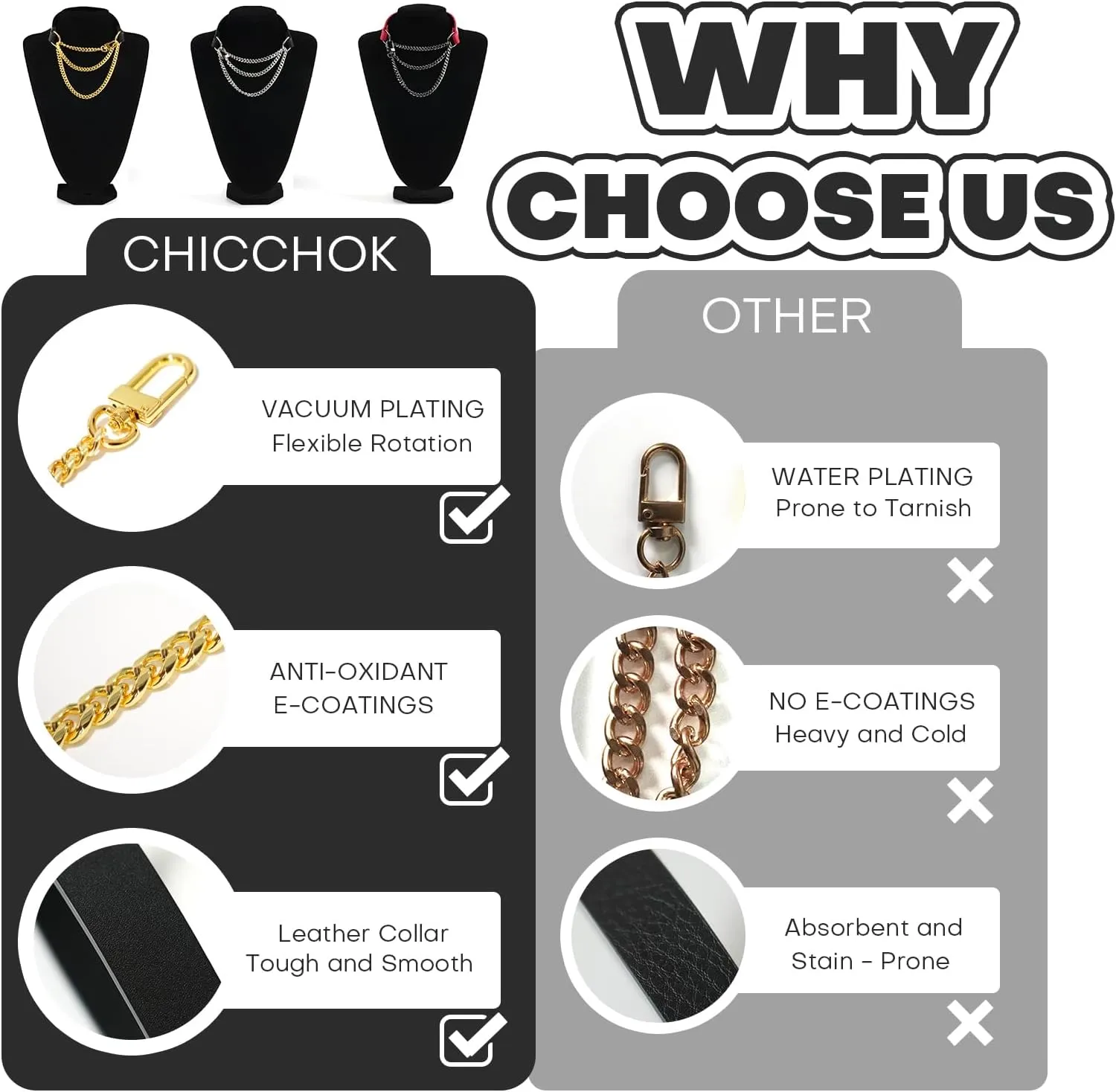Breathless Choker Leather Necklace For Women