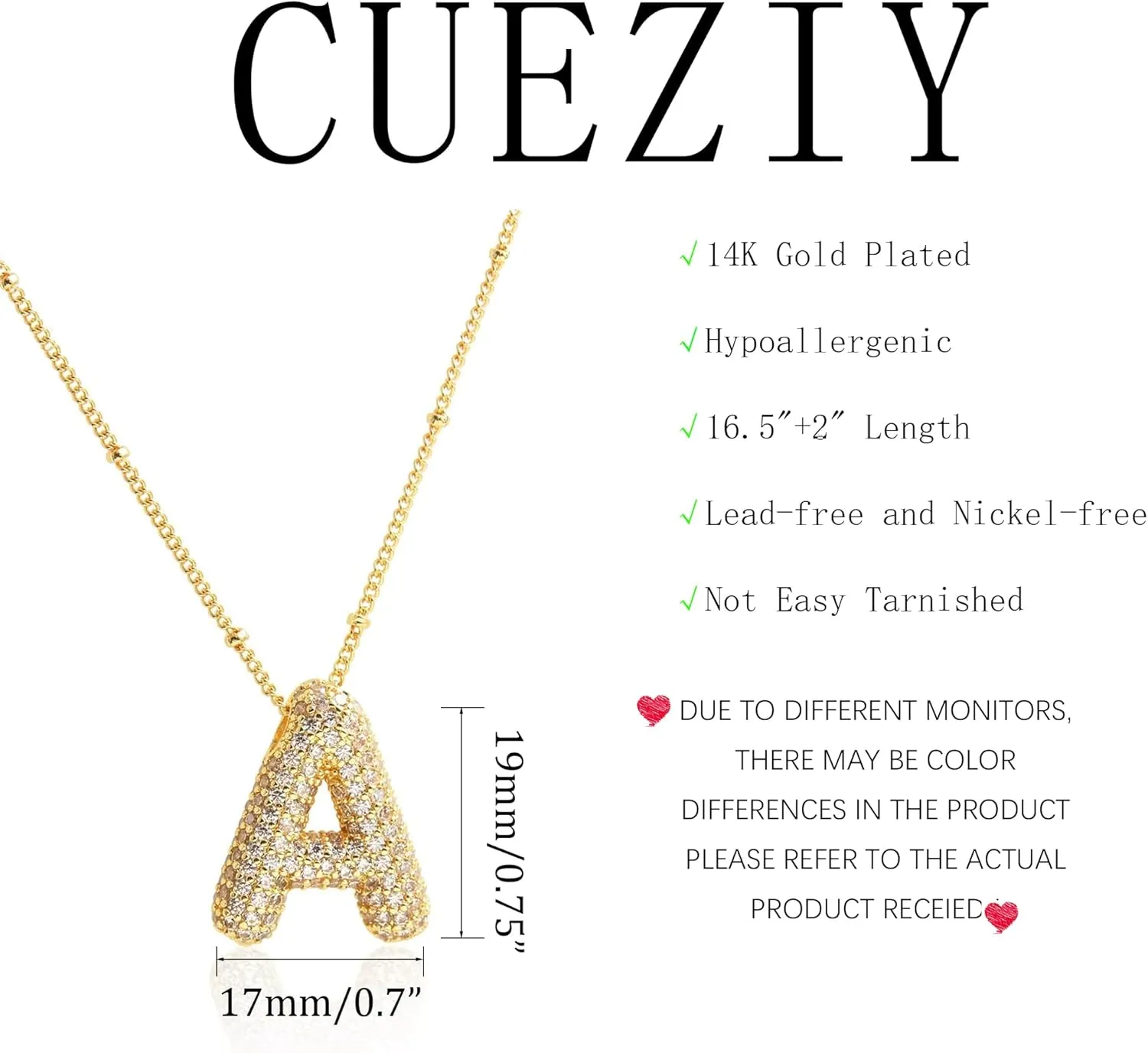 Bubble Gold Letter Necklace for Women Teen Dainty Balloon Initial Necklaces 14K Gold Plated Alphabet Pendant Necklace Personalized Trendy Jewelry Gift