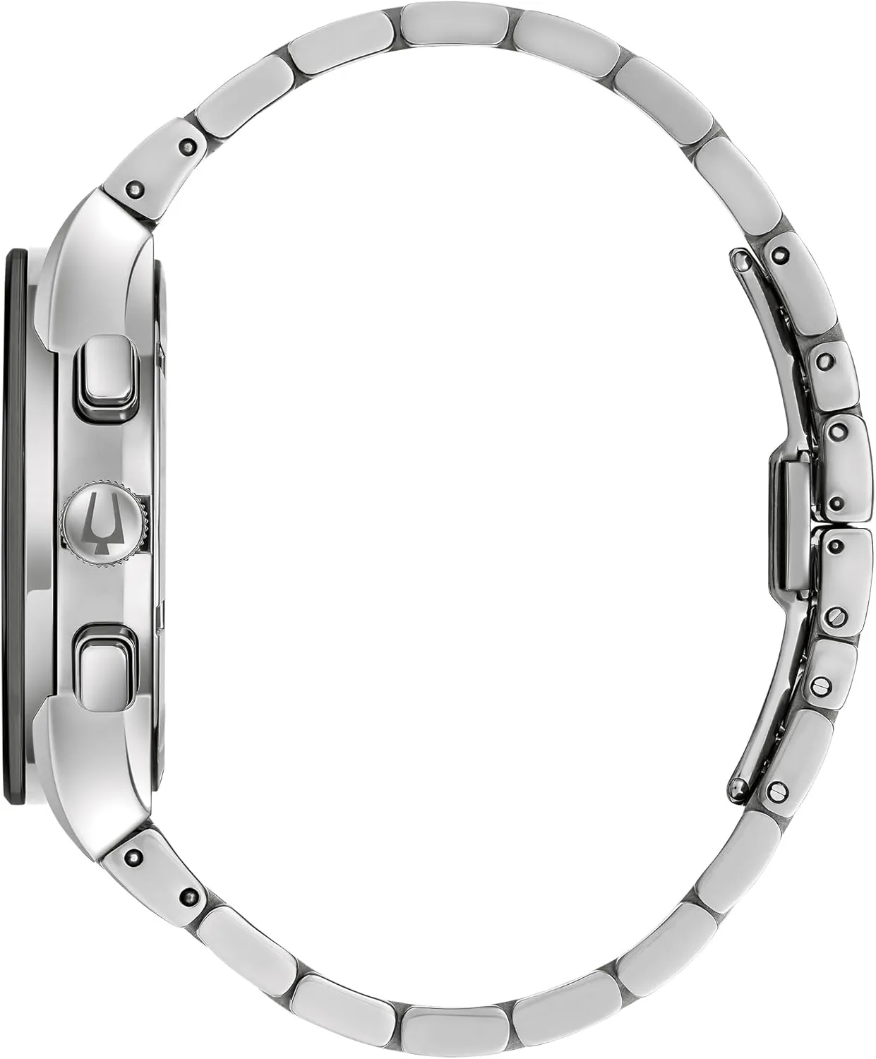 Bulova Men's Modern Millenia Chronograph 6-Hand Quartz Stainless Steel Watch, Day/Date, Edge to Edge Crystal, 41mm