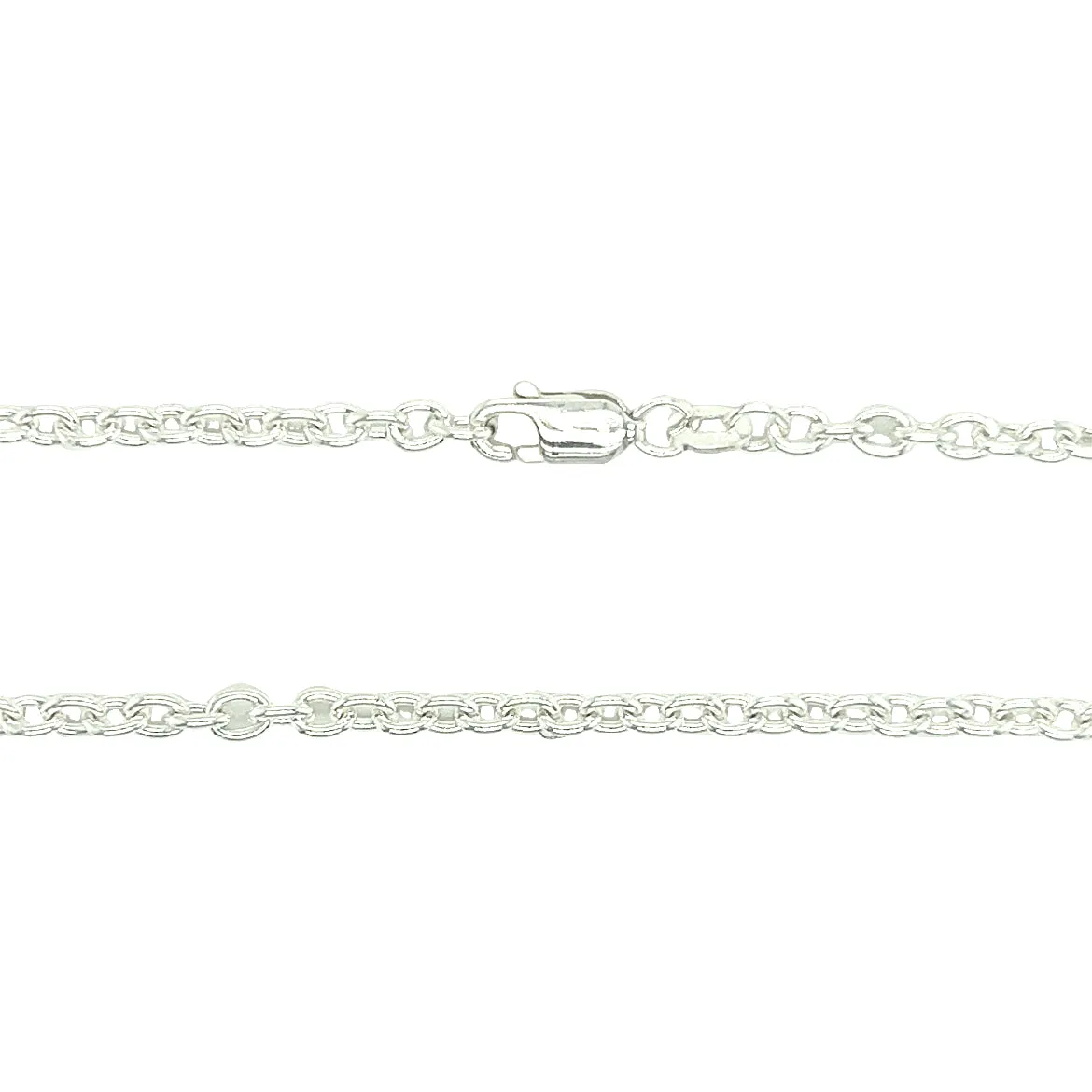 Cable Chain 2.75mm with 24in of Length in Sterling Silver