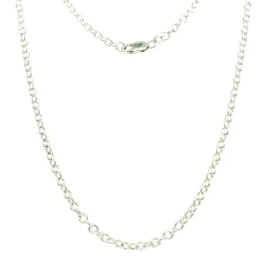 Cable Chain 2.75mm with 24in of Length in Sterling Silver