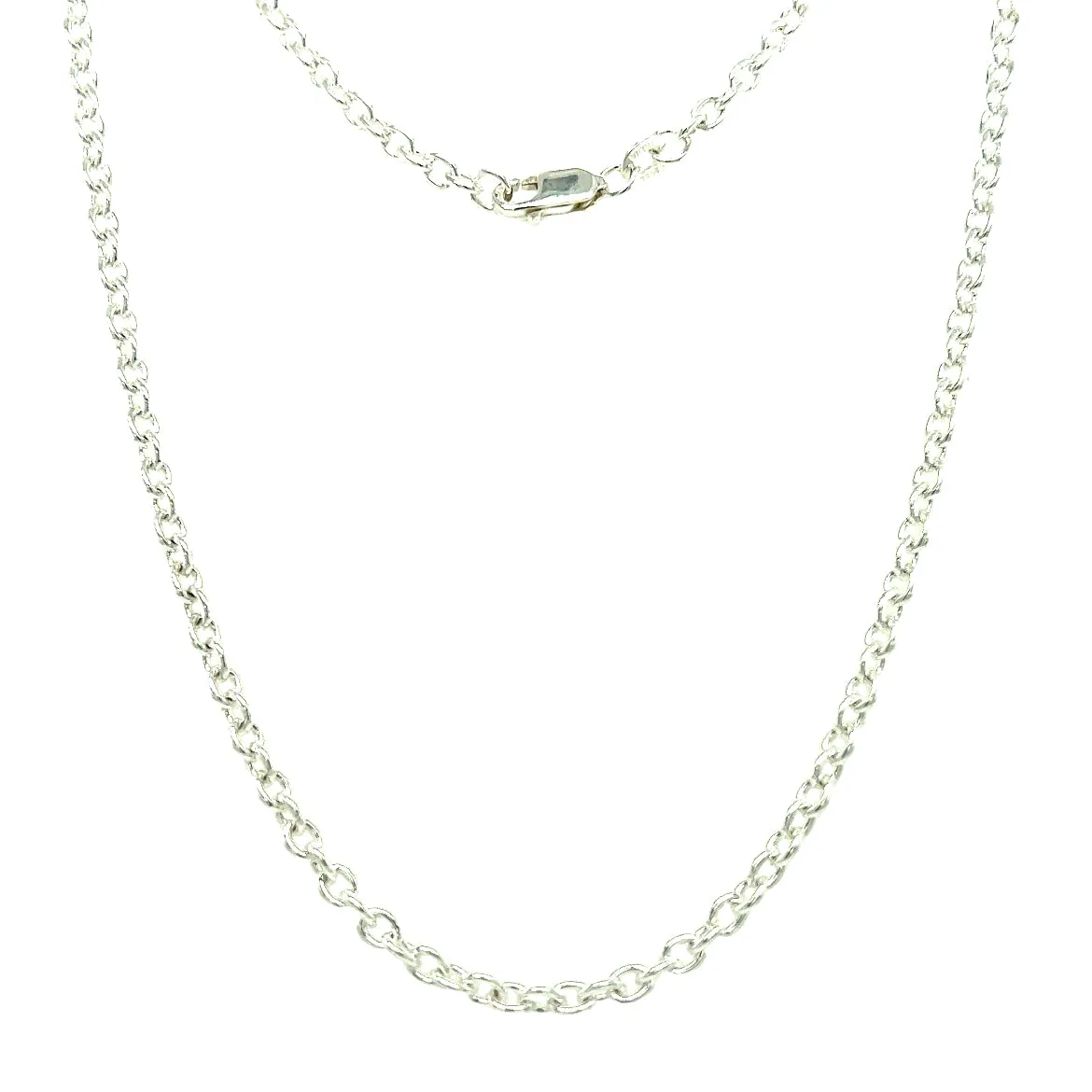 Cable Chain 2.75mm with 24in of Length in Sterling Silver