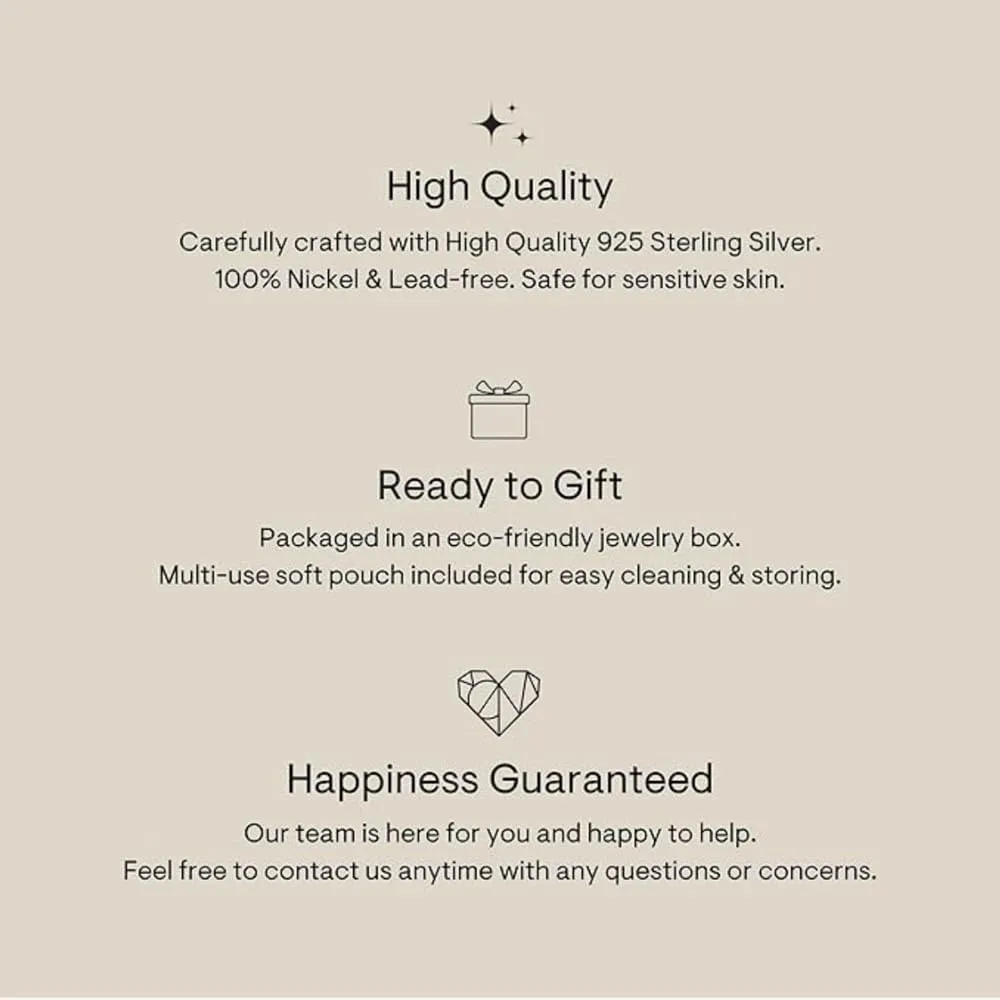 CAITLYNMINIMALIST Dainty Timeless Gemstone Studs Cubic Zirconia Minimalist Earrings 925 Sterling Silver, 18K Gold Gift for Women