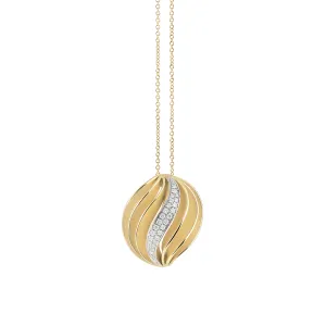Cammilli Velaa Necklace 18ct Yellow Sunrise Gold with Diamonds