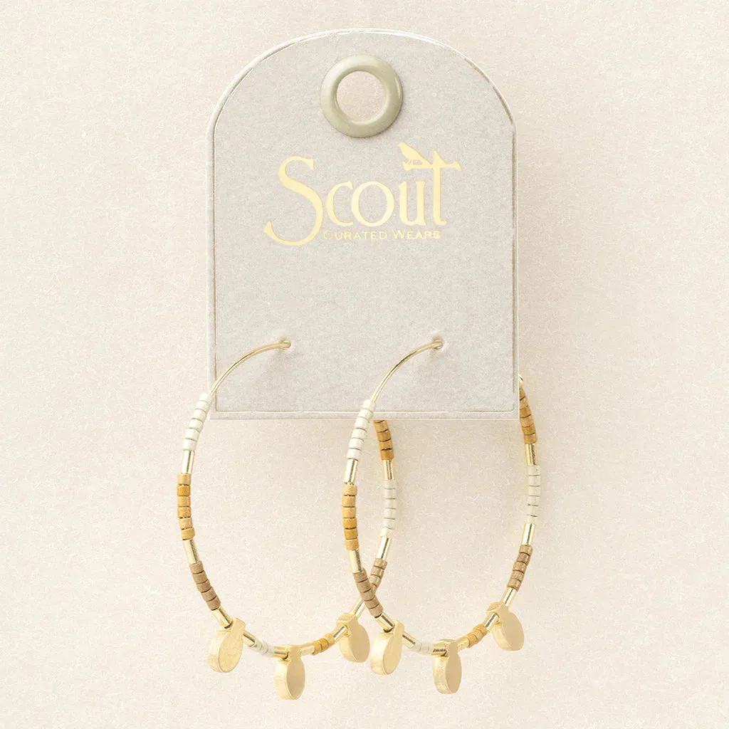 Chromacolor Miyuki Large Hoop Earring