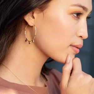 Chromacolor Miyuki Large Hoop Earring