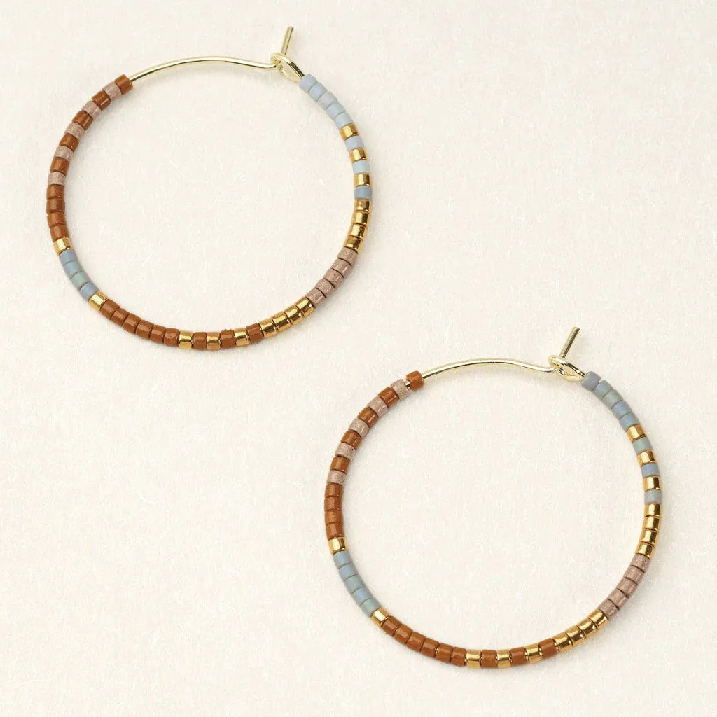 Chromacolor Miyuki Small Hoop Earring