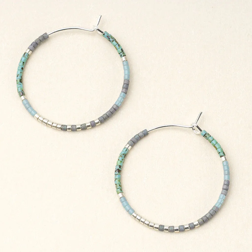 Chromacolor Miyuki Small Hoop Earring