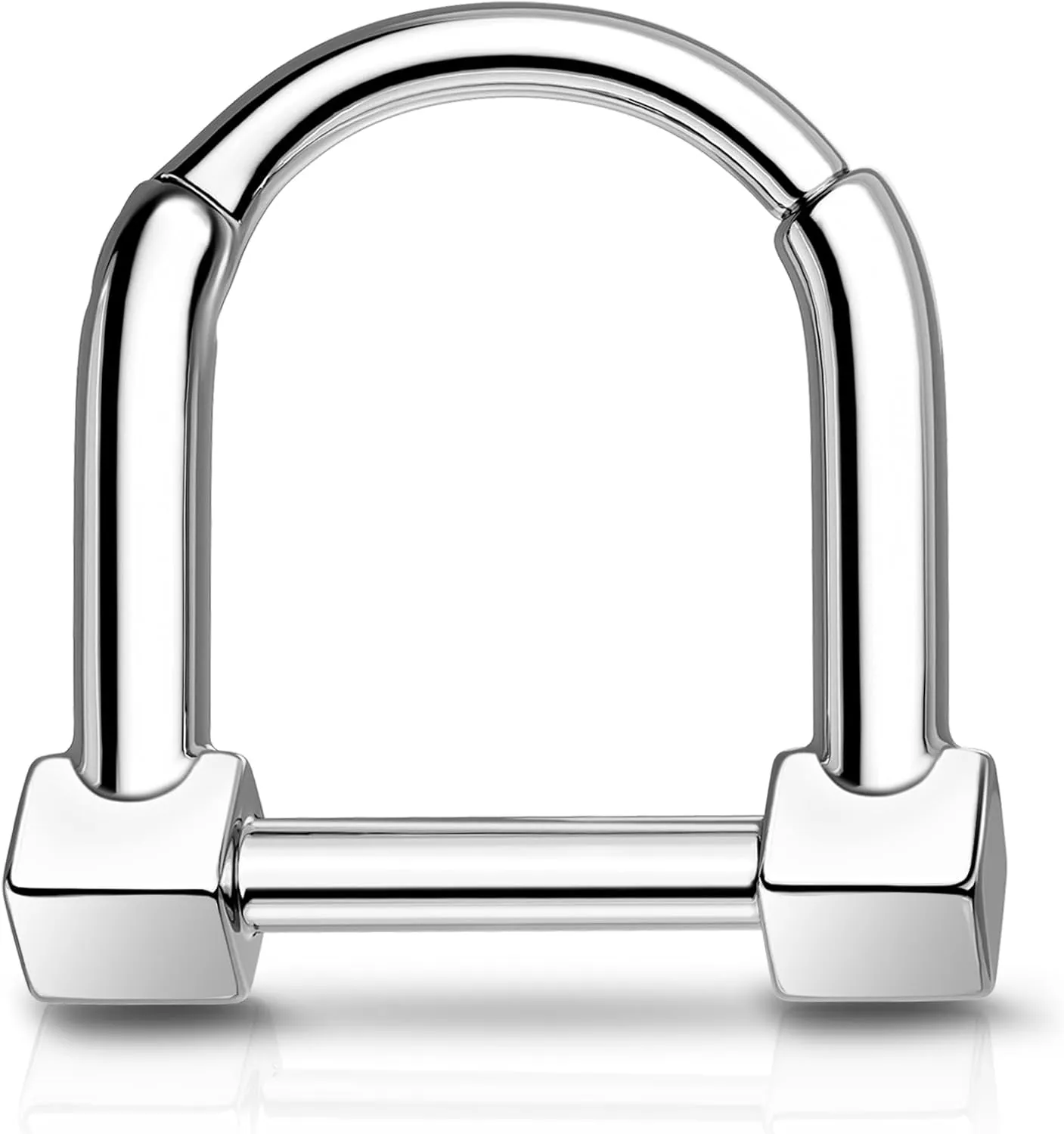 COCHARM Hinged Latch Septum Rings 16G Septum Nose Rings Stainless Steel Daith Rook Earrings for Women Men Daith Rook Piercing Jewelry