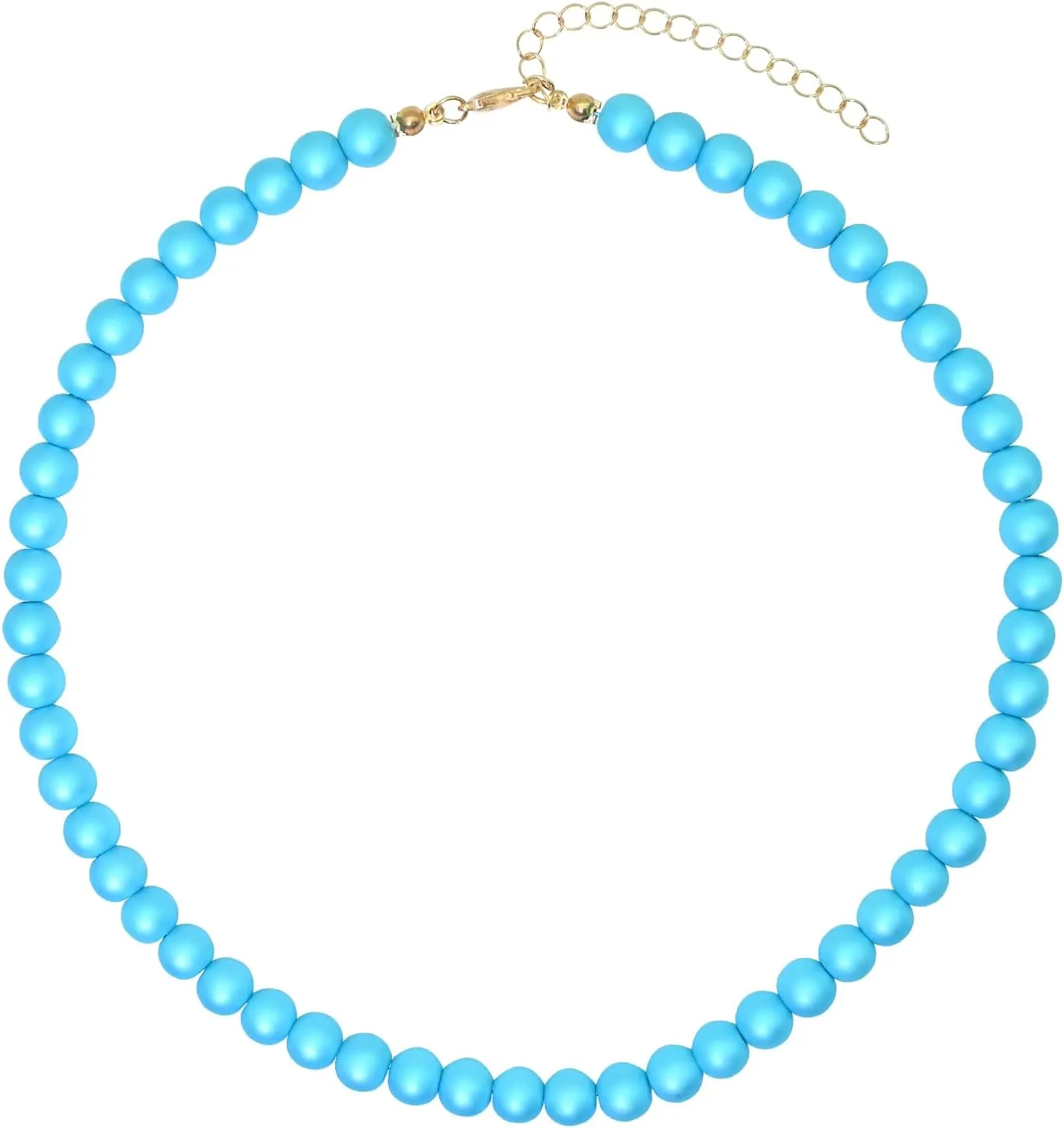 Colorful Mood Choker Baroque Bead Imitation Pearls Necklace, Women, Adults Simple Silver Dainty Pearl Necklaces for easy match