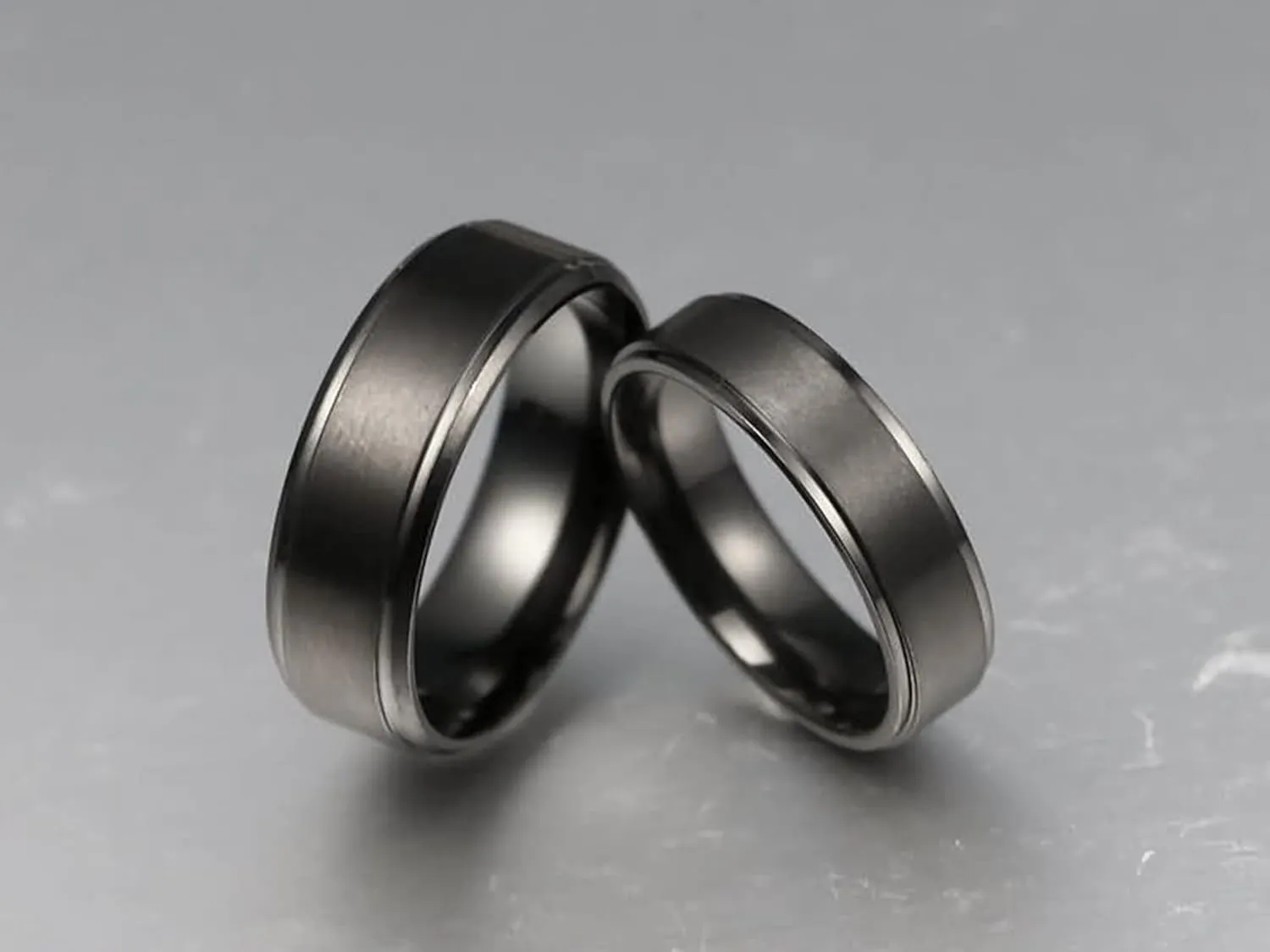 Couple Promise Rings, Wedding Engagement Rings High Polished Comfort Fit Couples Models