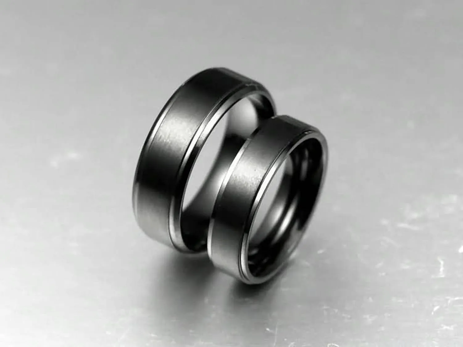 Couple Promise Rings, Wedding Engagement Rings High Polished Comfort Fit Couples Models