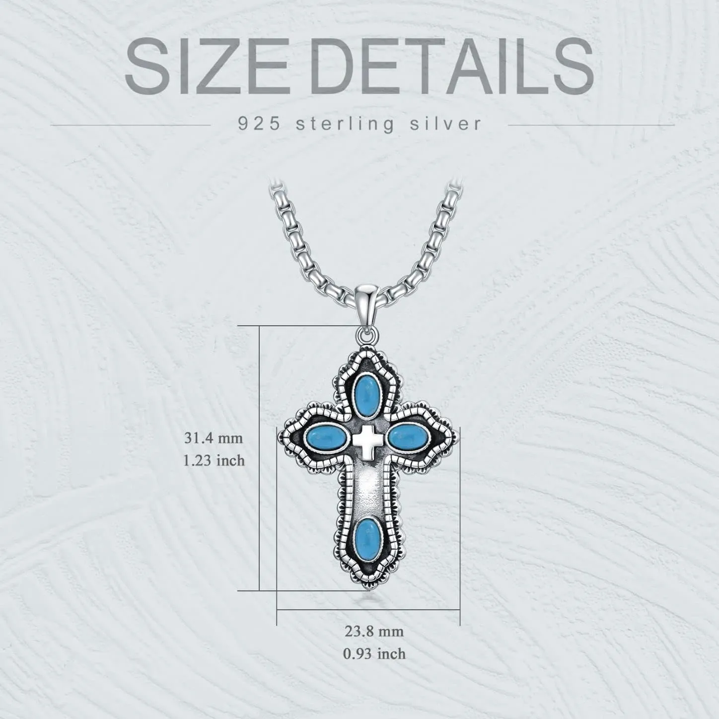Cross Necklace for Women Southwestern Jade/Red Agate/Lapis/Turquoise Cross Pendant 925 Sterling Silver Religious Cross Pendant Jewelry for Her