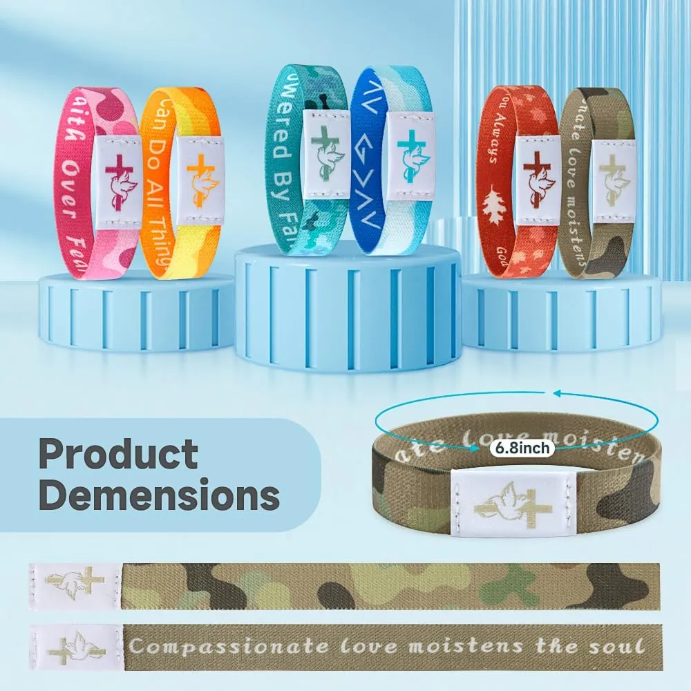 Daily Bible Verse Bracelet - Christian Faith bible bracelets with NFC Technology | Unique Devotional Gift for Believers | Share Love, Hope, and Faith,Spiritual Conversations Anytime Anywhere.