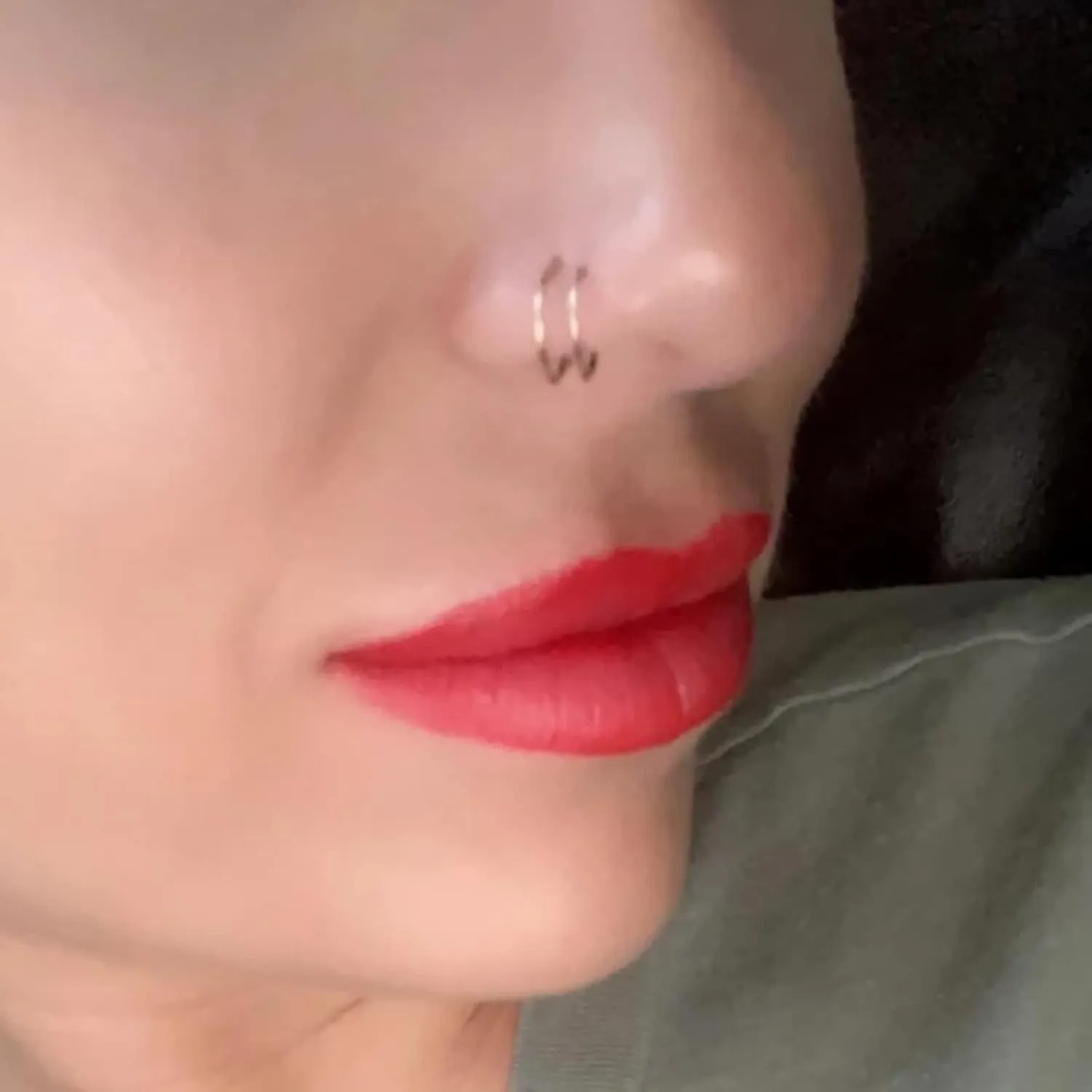 Double Nose Ring for Single Piercing, Twist Nose Ring Hoop For Women, Nostril Piercing Jewelry
