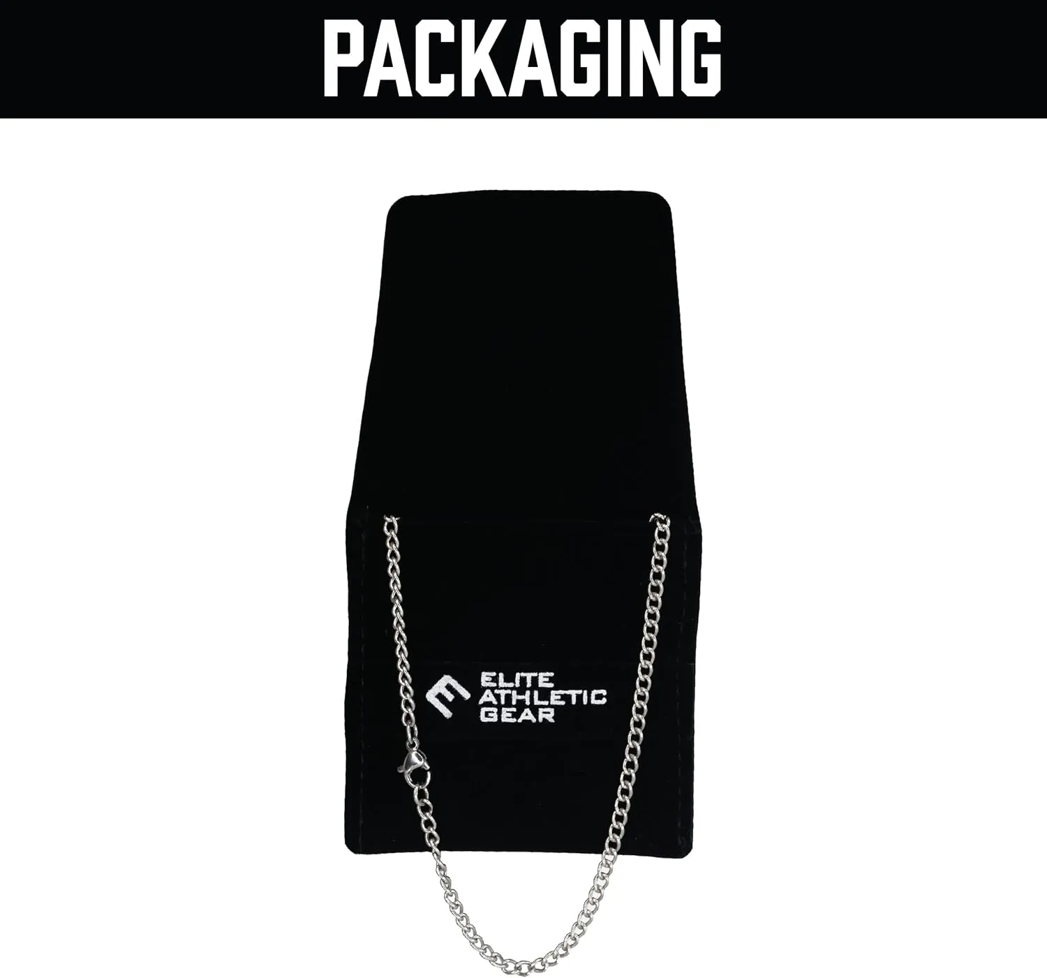 Elite Athletic Gear 00-99 Custom Number Pendant With Chain Necklace - Stainless Steel