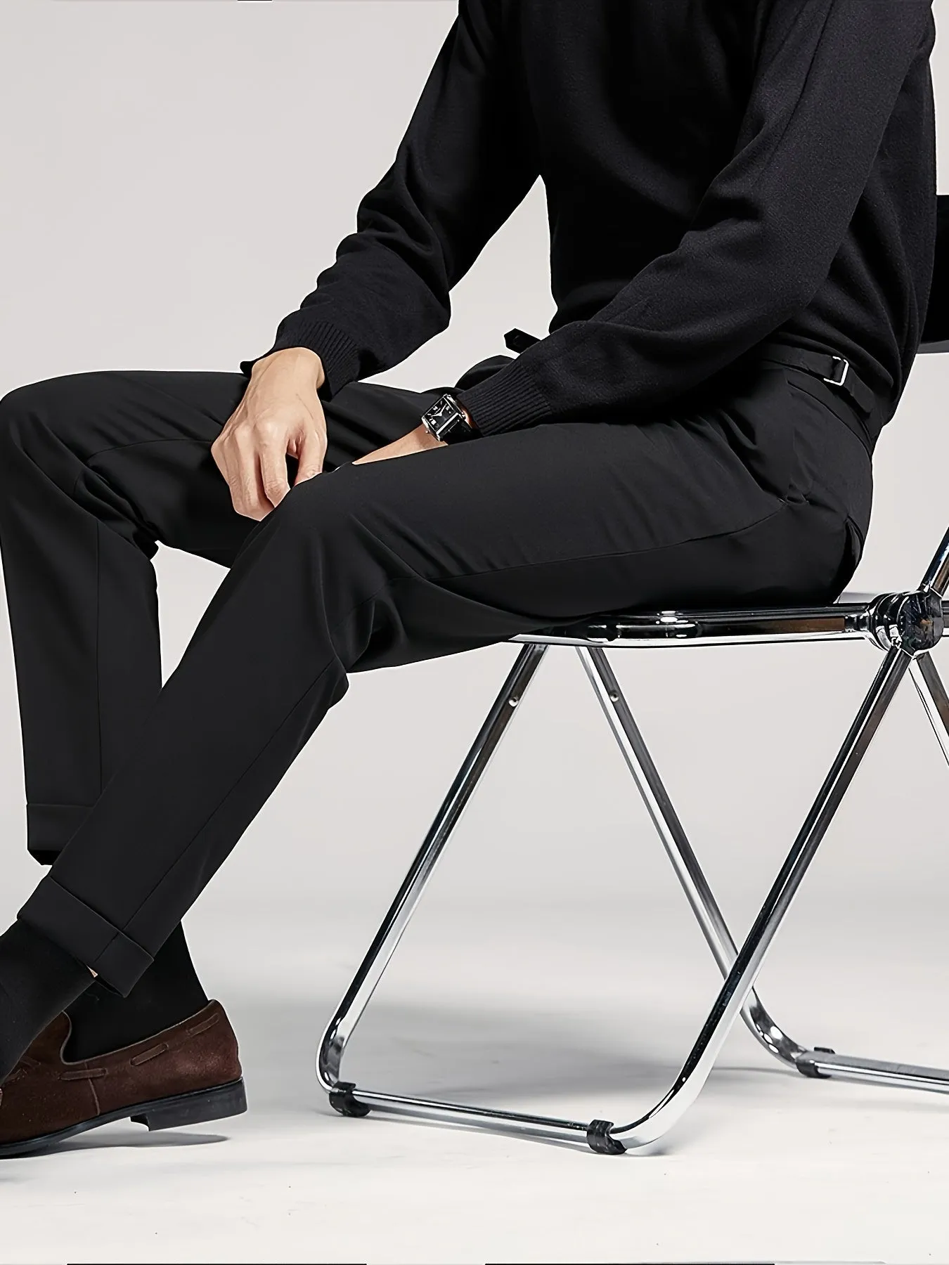 Evan  Sleek Cropped Suit Pants