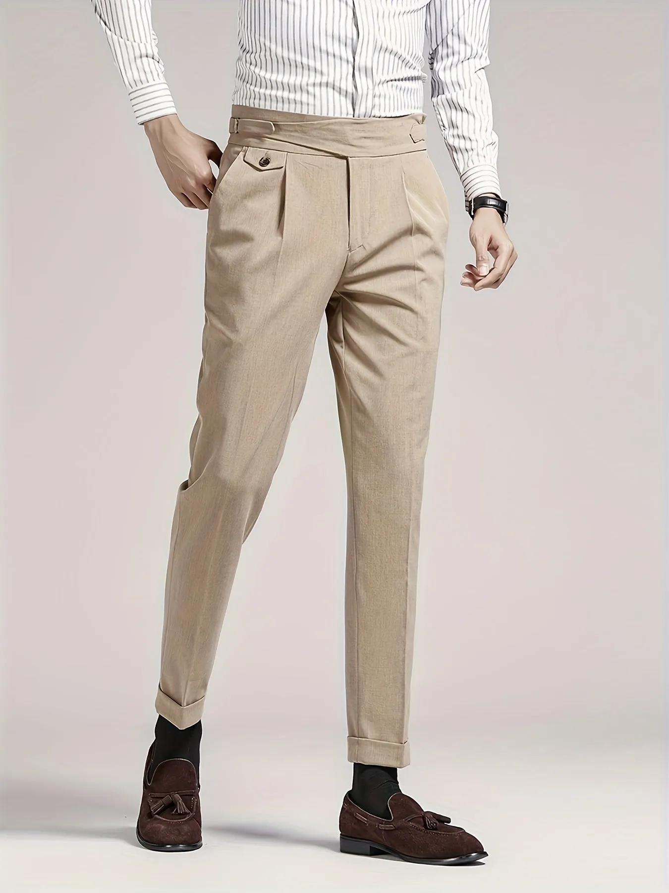 Evan  Sleek Cropped Suit Pants
