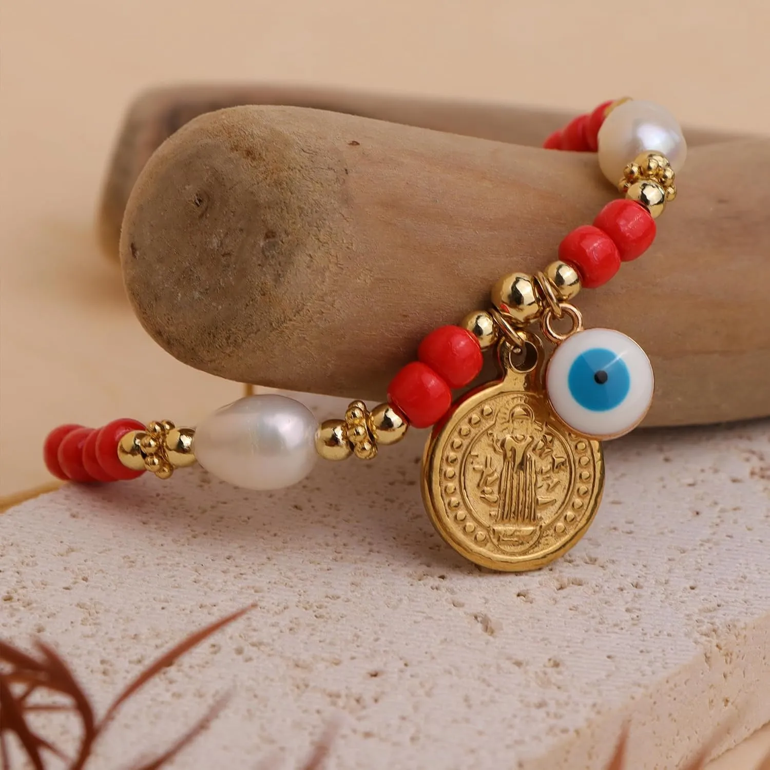 Evil Eye Protection Bead Bracelets for Women Girls, Handmade String Beaded Bracelet Adjustable Jewelry Gifts