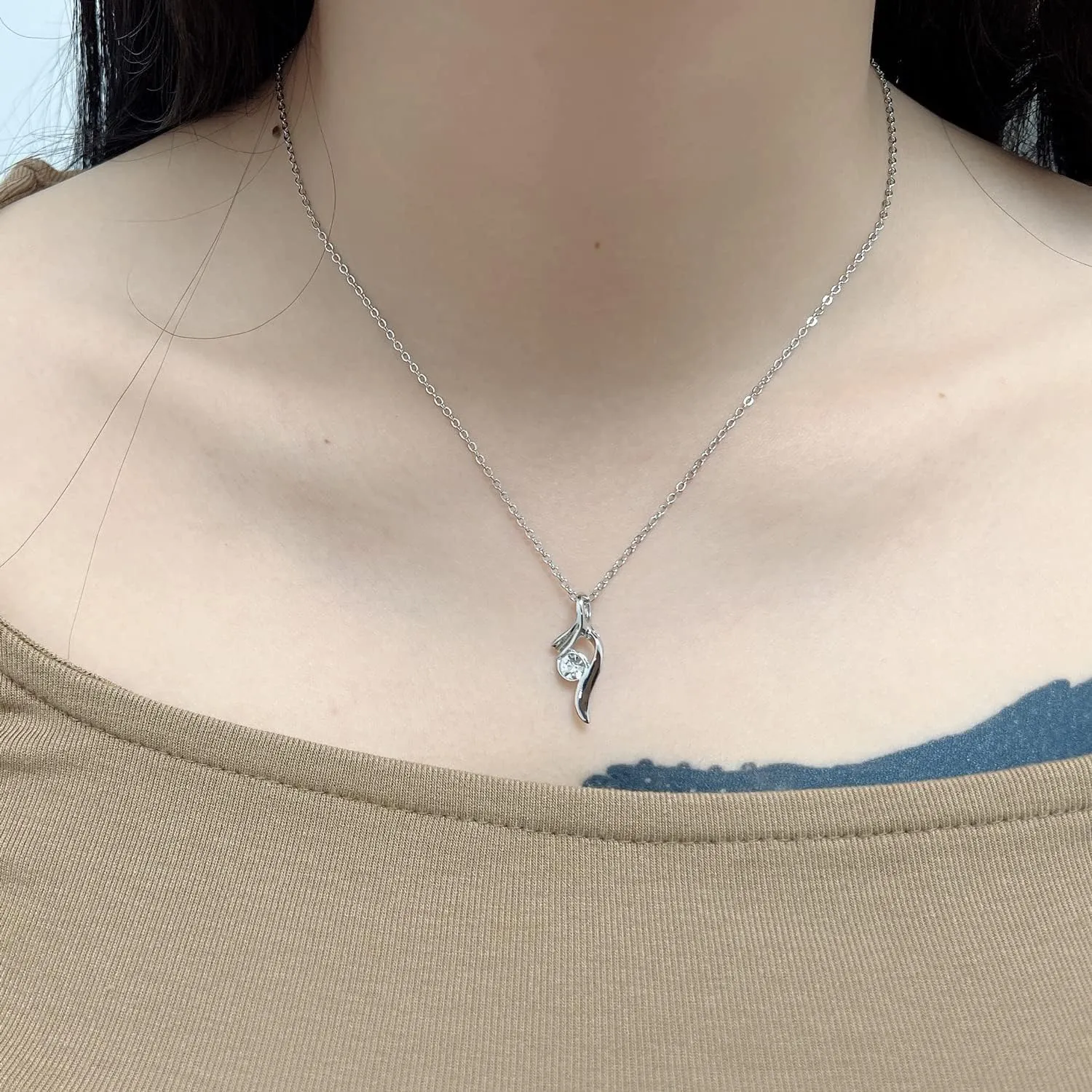 Fashion Simple Necklace Earrings Set Bracelets Jewelry Crystal Pendant for Women Lady Wife Wedding Birthday Party Prom