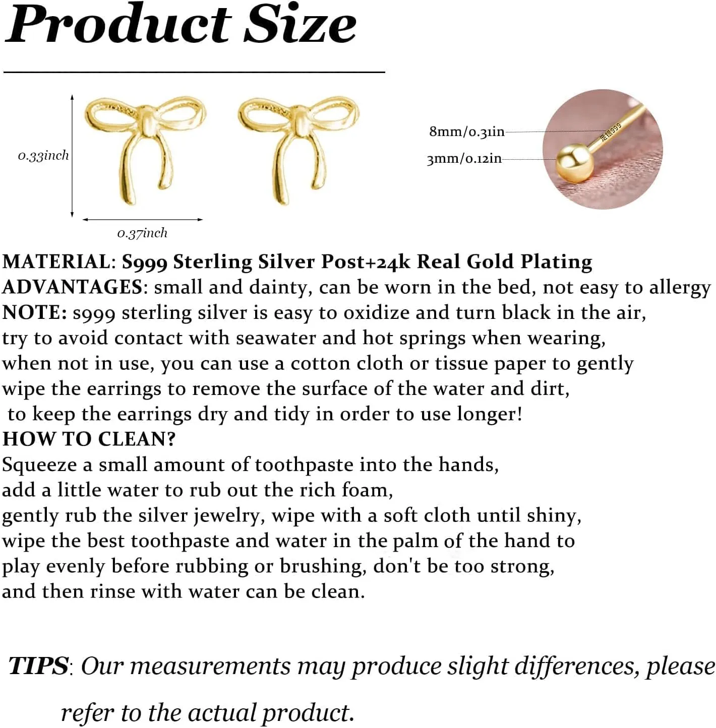 Flat Back Earrings for Women Flatback Bow Star Flower Stud Earrings Hypoallergenic Screw Back Earrings Tiny Small Tragus Cartilage Helix Piercing Jewelry for Sensitive Ears