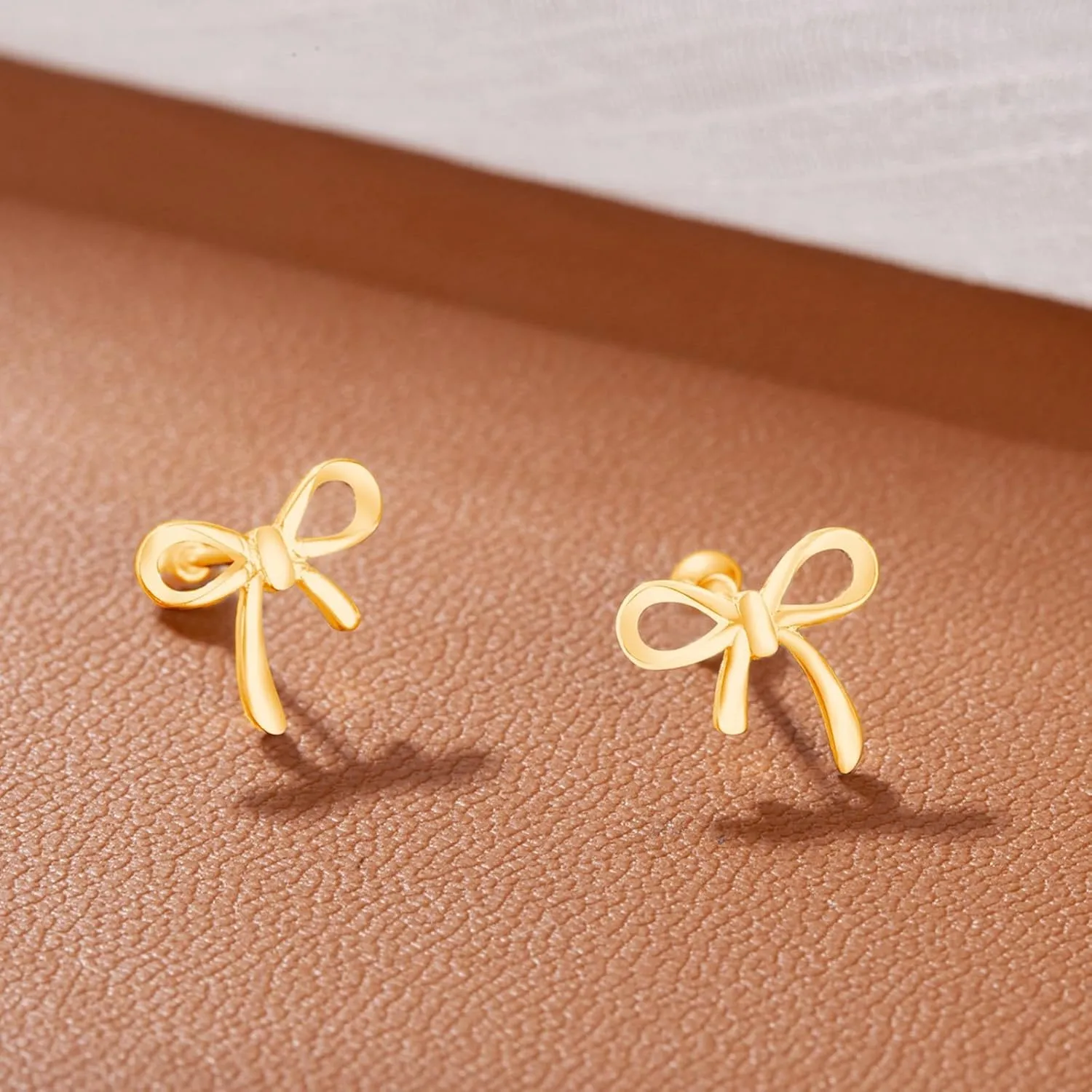 Flat Back Earrings for Women Flatback Bow Star Flower Stud Earrings Hypoallergenic Screw Back Earrings Tiny Small Tragus Cartilage Helix Piercing Jewelry for Sensitive Ears