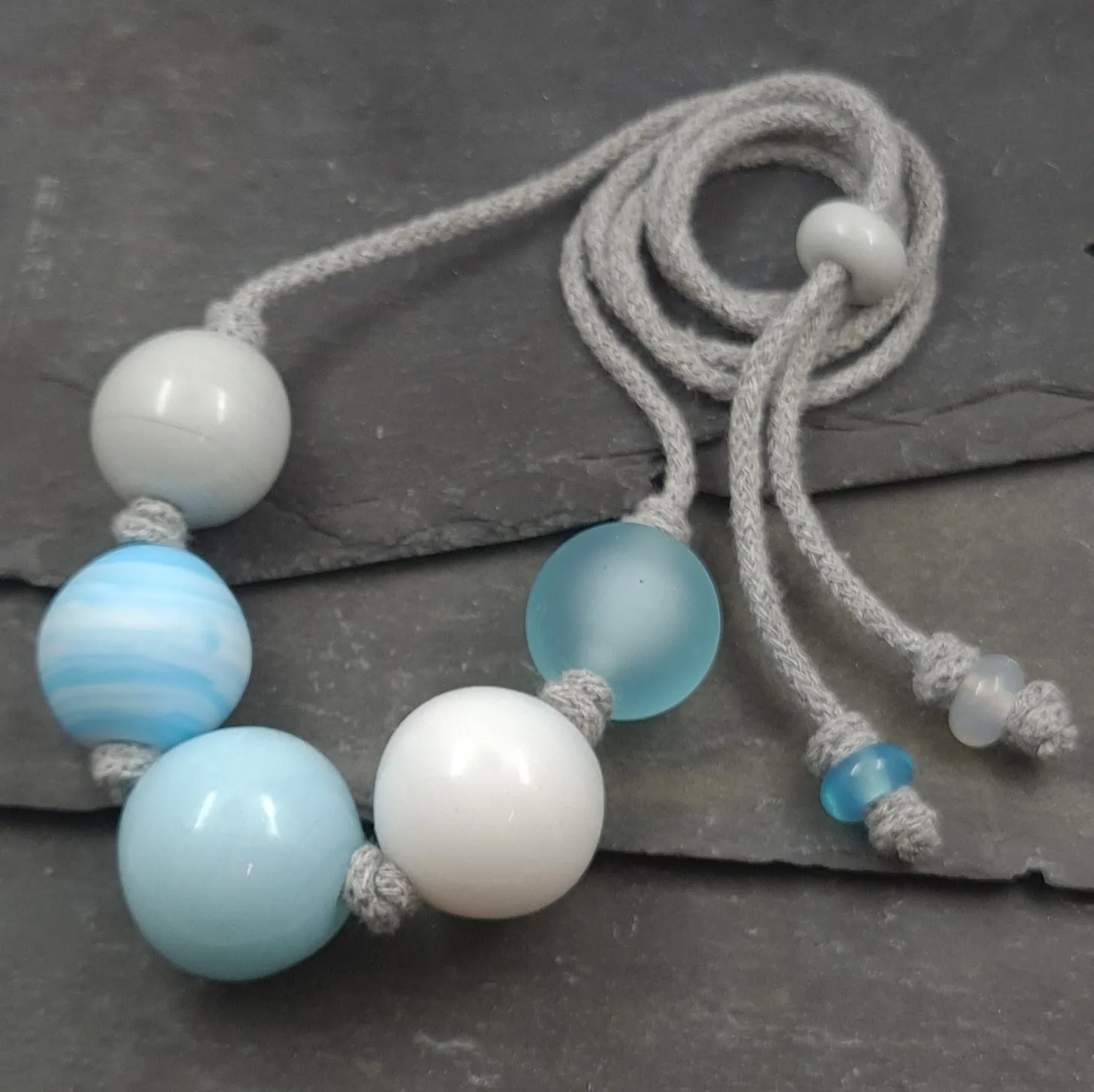Four Seasons Lampwork Glass Necklace