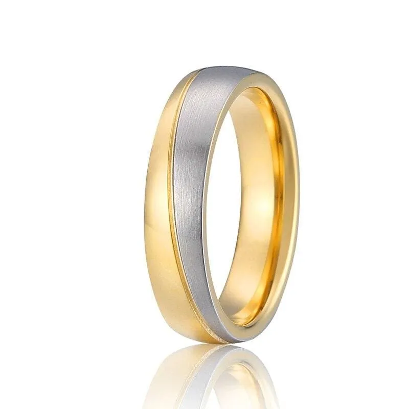 Gold and silver promise rings