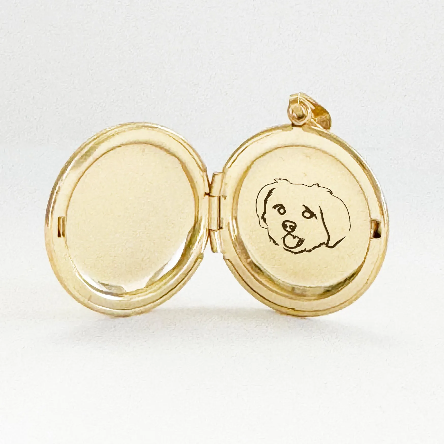 Gold Filled Large Silhouette Locket