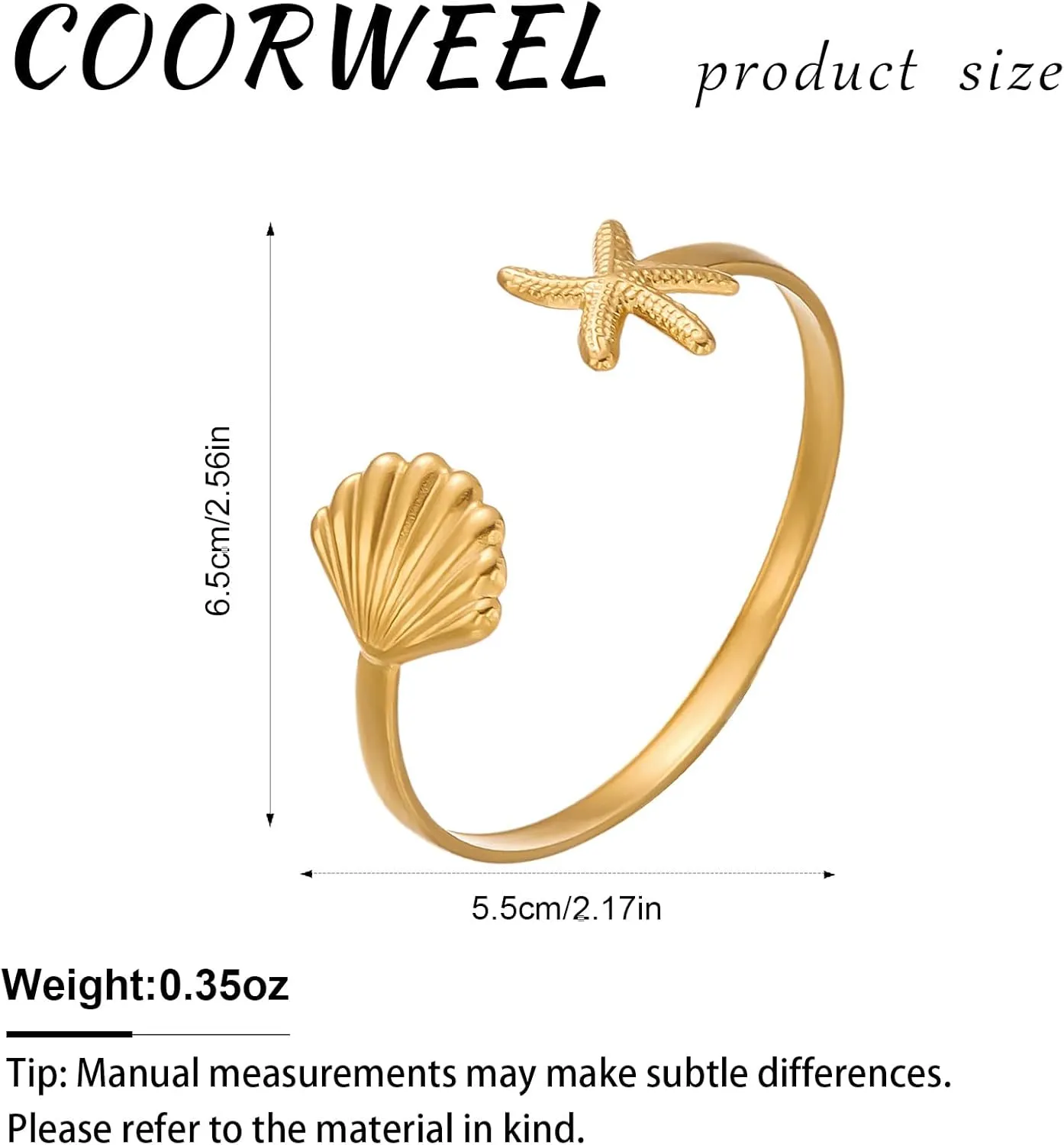 Gold Plated Statement Bangle Bracelets for Women Multiple Options Open Cuff Bracelet Trendy Jewelry
