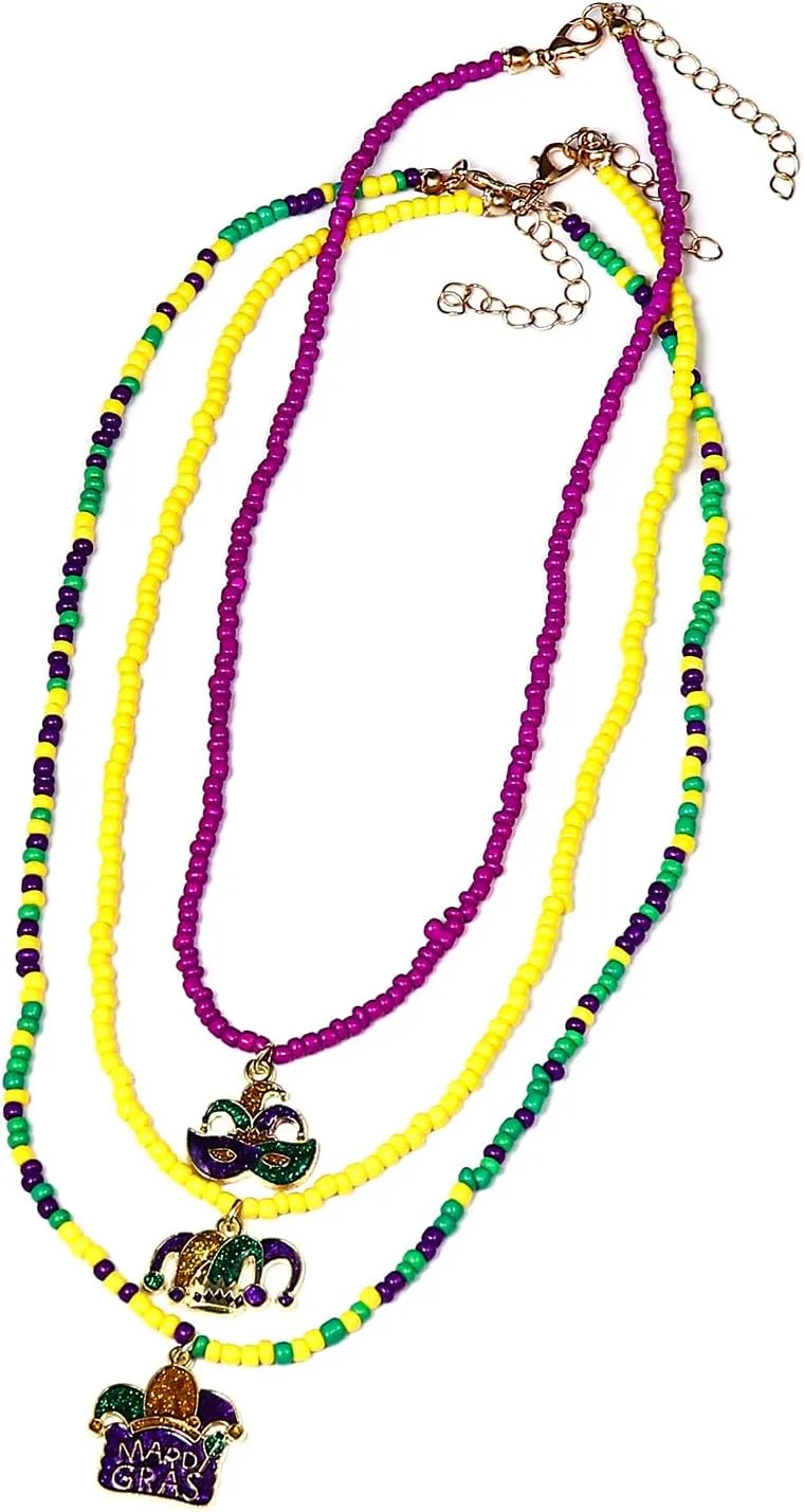 Handmade Multilayered Rainbow Colorful Beads Link Chain Moon Star Butterfly Pendant Choker Necklace Friendship Creative Beach Costume Jewelry for Women