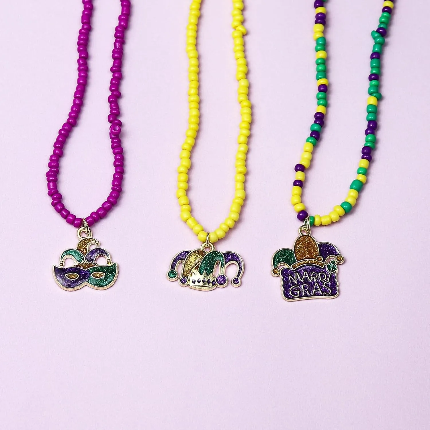 Handmade Multilayered Rainbow Colorful Beads Link Chain Moon Star Butterfly Pendant Choker Necklace Friendship Creative Beach Costume Jewelry for Women